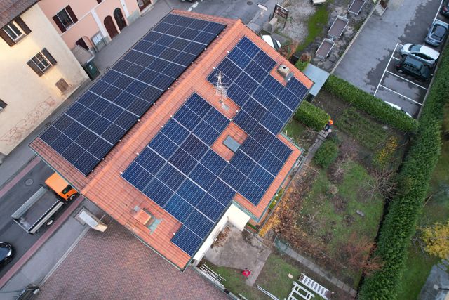 palazzo impianto fotovoltaico