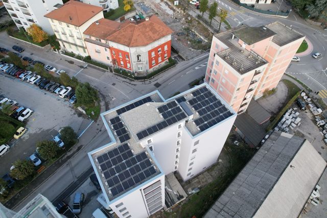 palazzo impianto fotovoltaico