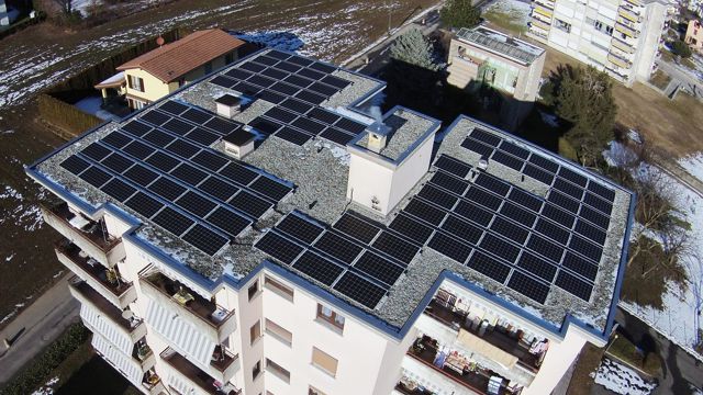 palazzo impianto fotovoltaico