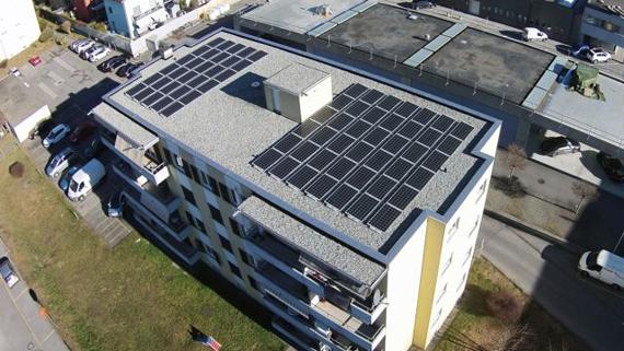 palazzo impianto fotovoltaico