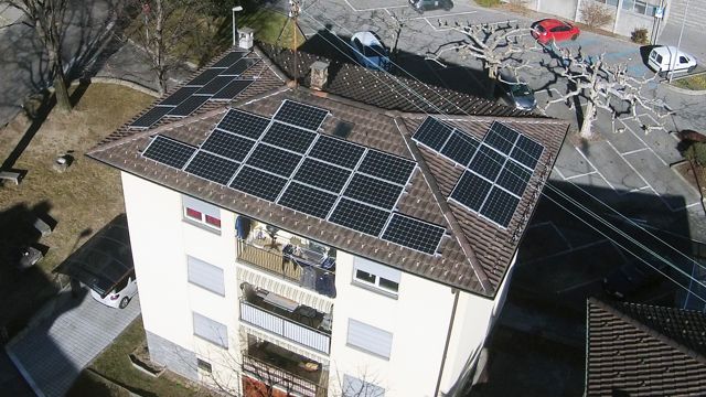 palazzo impianto fotovoltaico