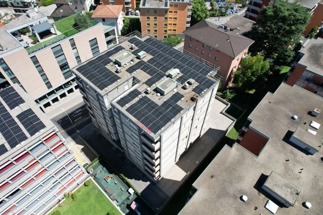 palazzo impianto fotovoltaico