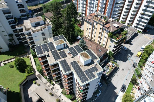 palazzo impianto fotovoltaico