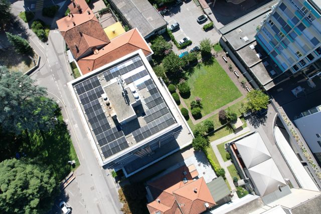 palazzo impianto fotovoltaico