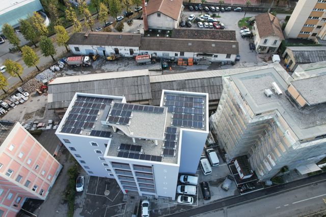 palazzo impianto fotovoltaico