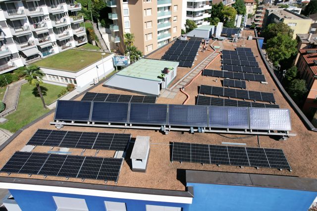 palazzo impianto fotovoltaico