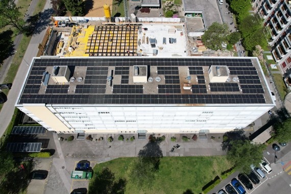 palazzo impianto fotovoltaico