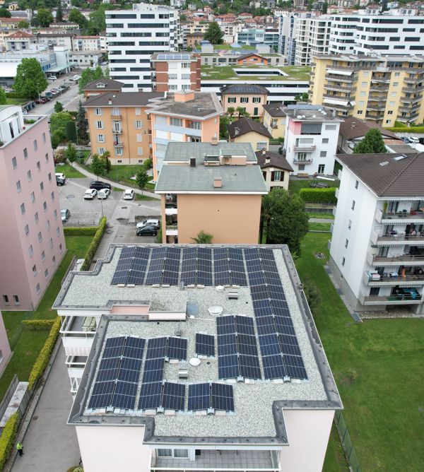 palazzo impianto fotovoltaico