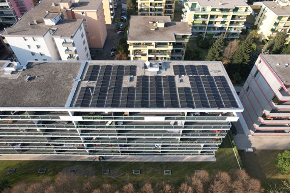 palazzo impianto fotovoltaico