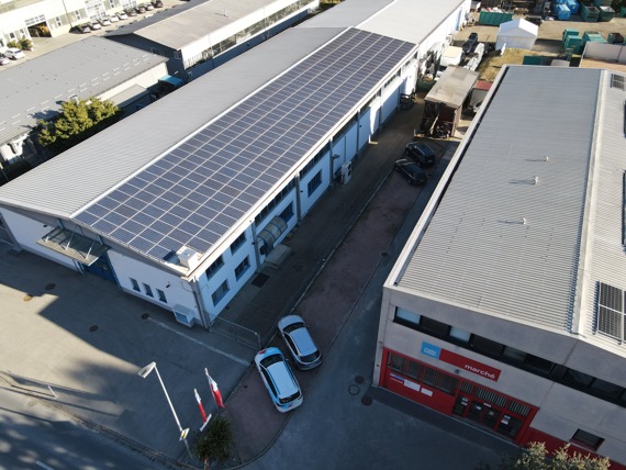 stabile  commerciale impianto fotovoltaico