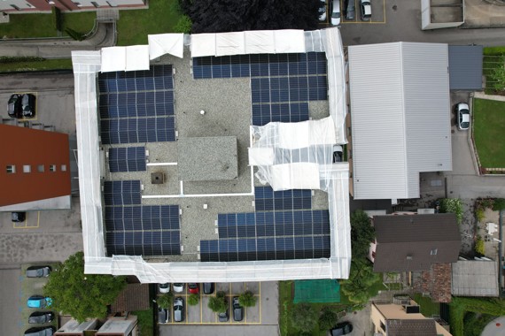 palazzo impianto fotovoltaico